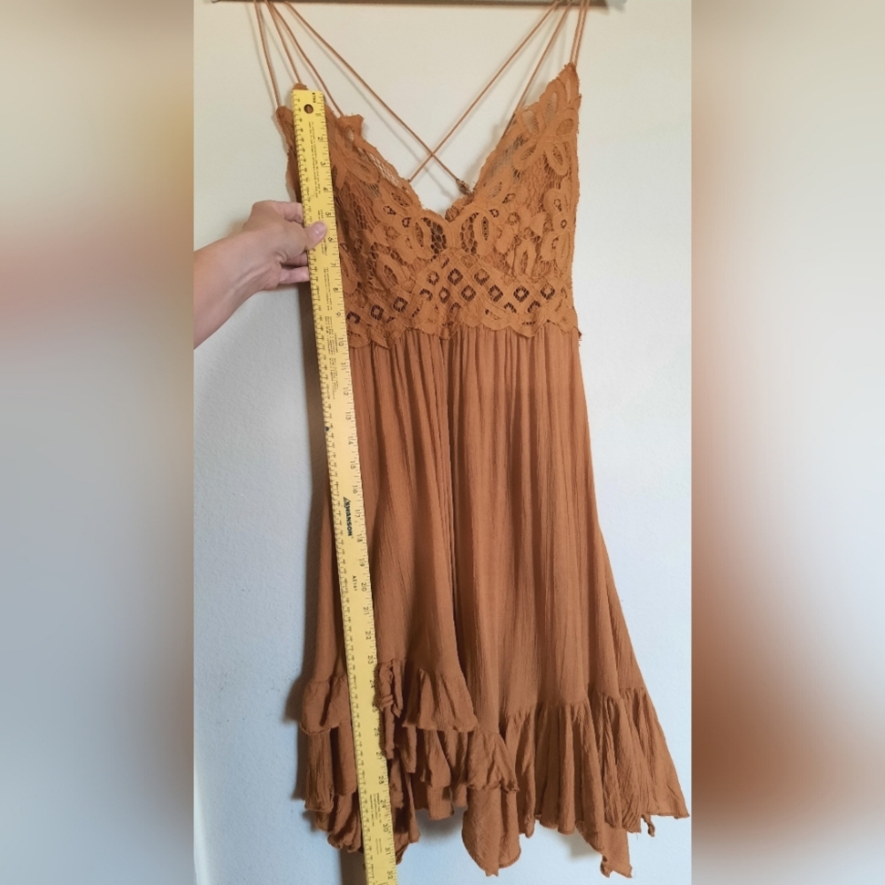 Free People FP One Boho Bohemian Mini Dress Tunic Top Negligee - Picture 2 of 6